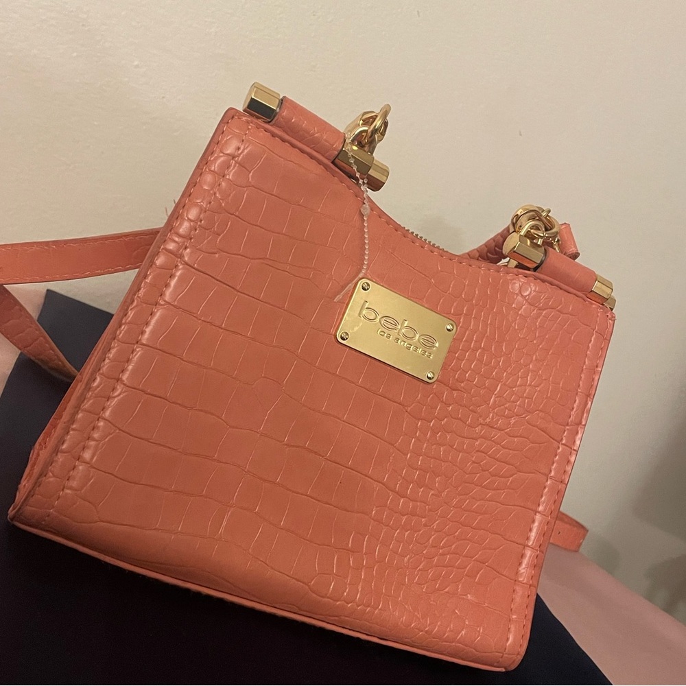 Small coral pink BeBe purse